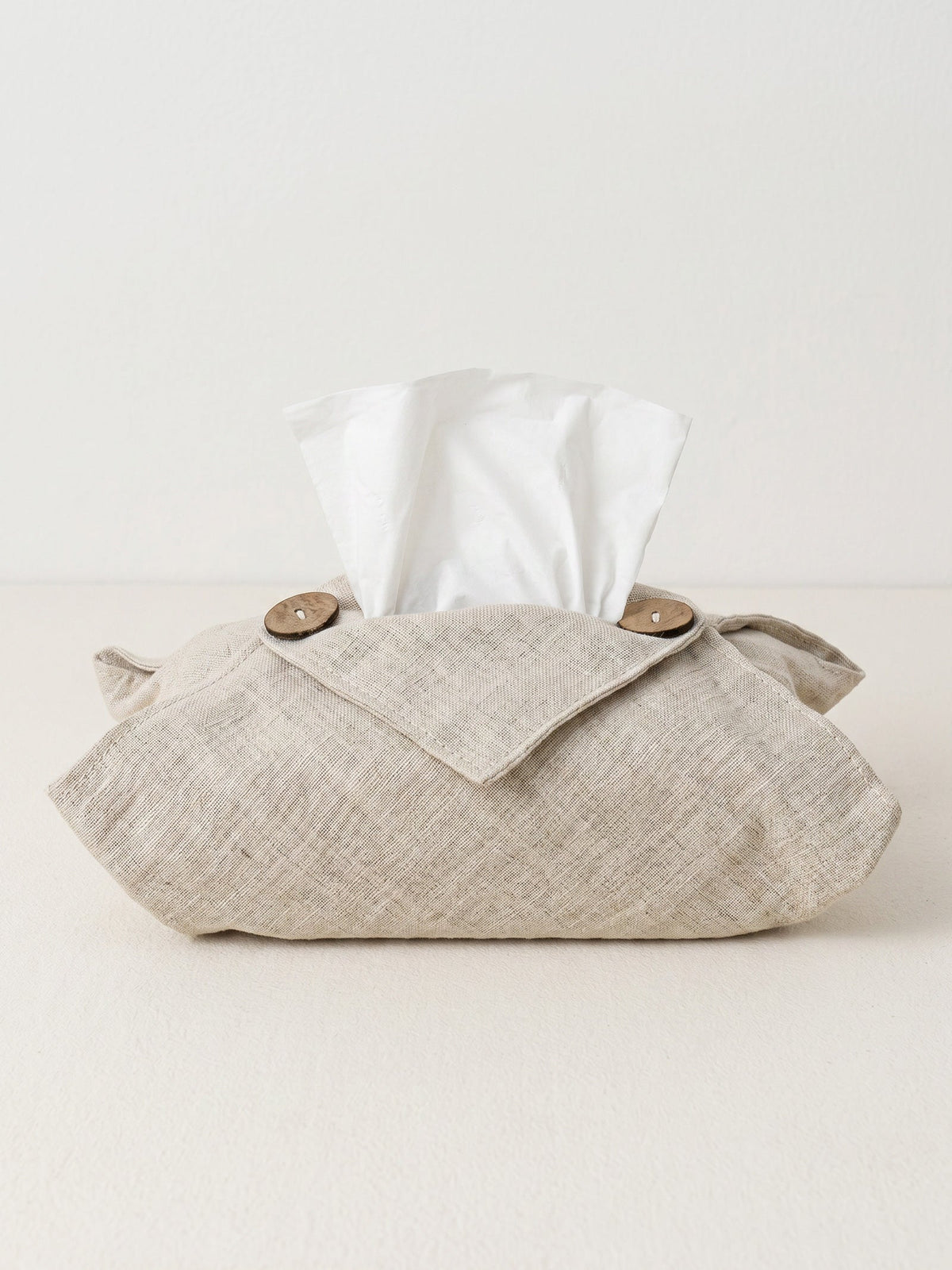 Linen Tissue Box Storage Cover by LINTICO