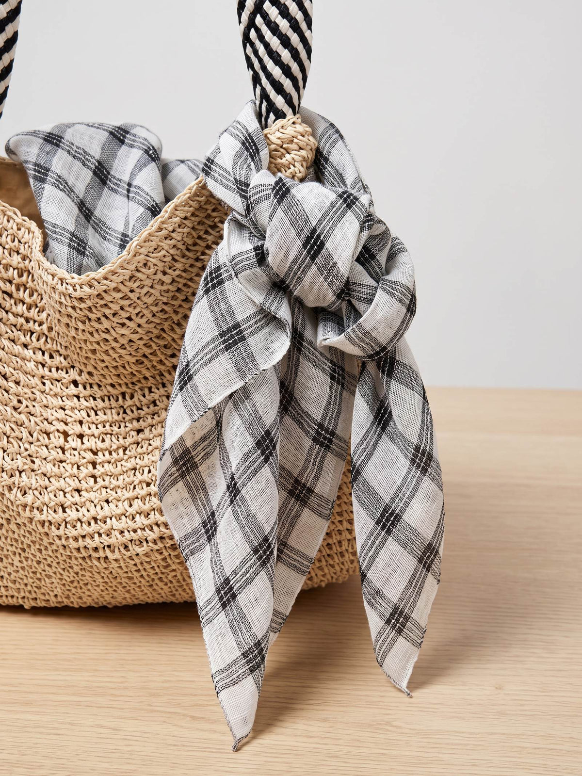 Natural Linen Soft Texture Scarf by LINTICO