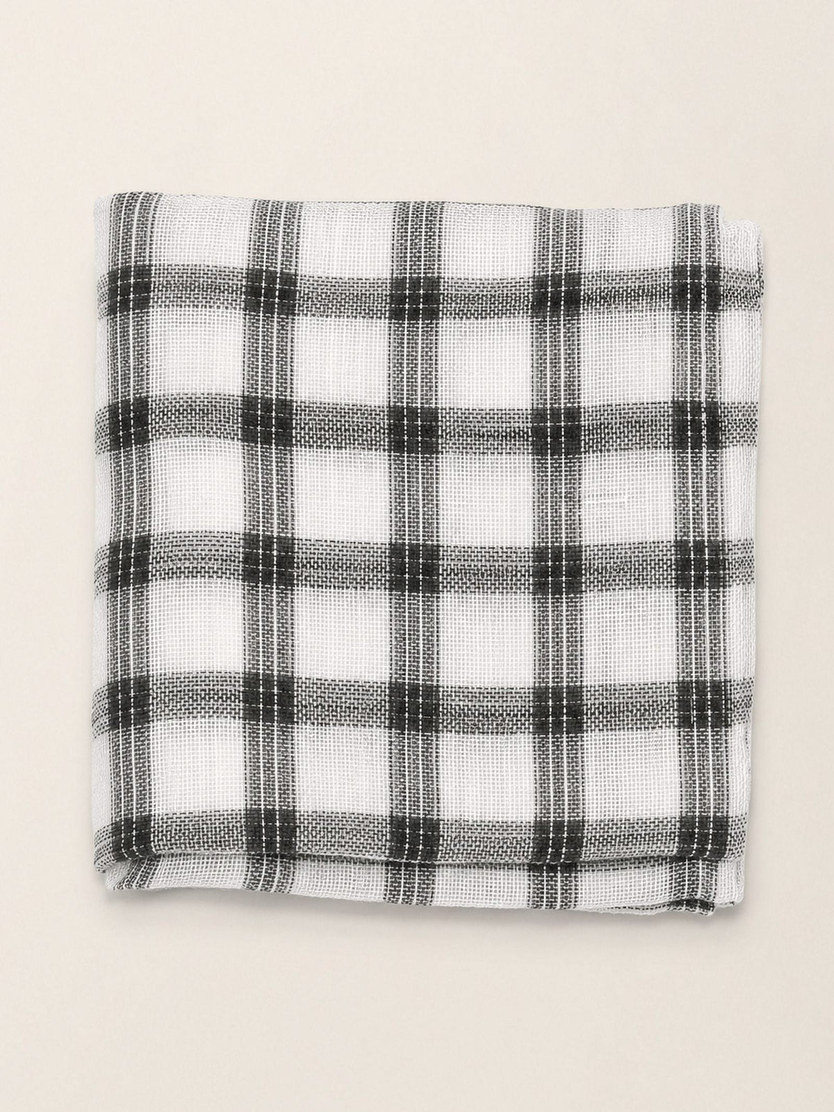 Natural Linen Soft Texture Scarf by LINTICO