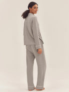 Long Sleeve Bamboo Viscose Pajama Set Adeline - LOUNGEWEAR-Bamboo Viscose PJS