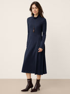 LINTICO women's wool outfit with maxi dress and midi dress