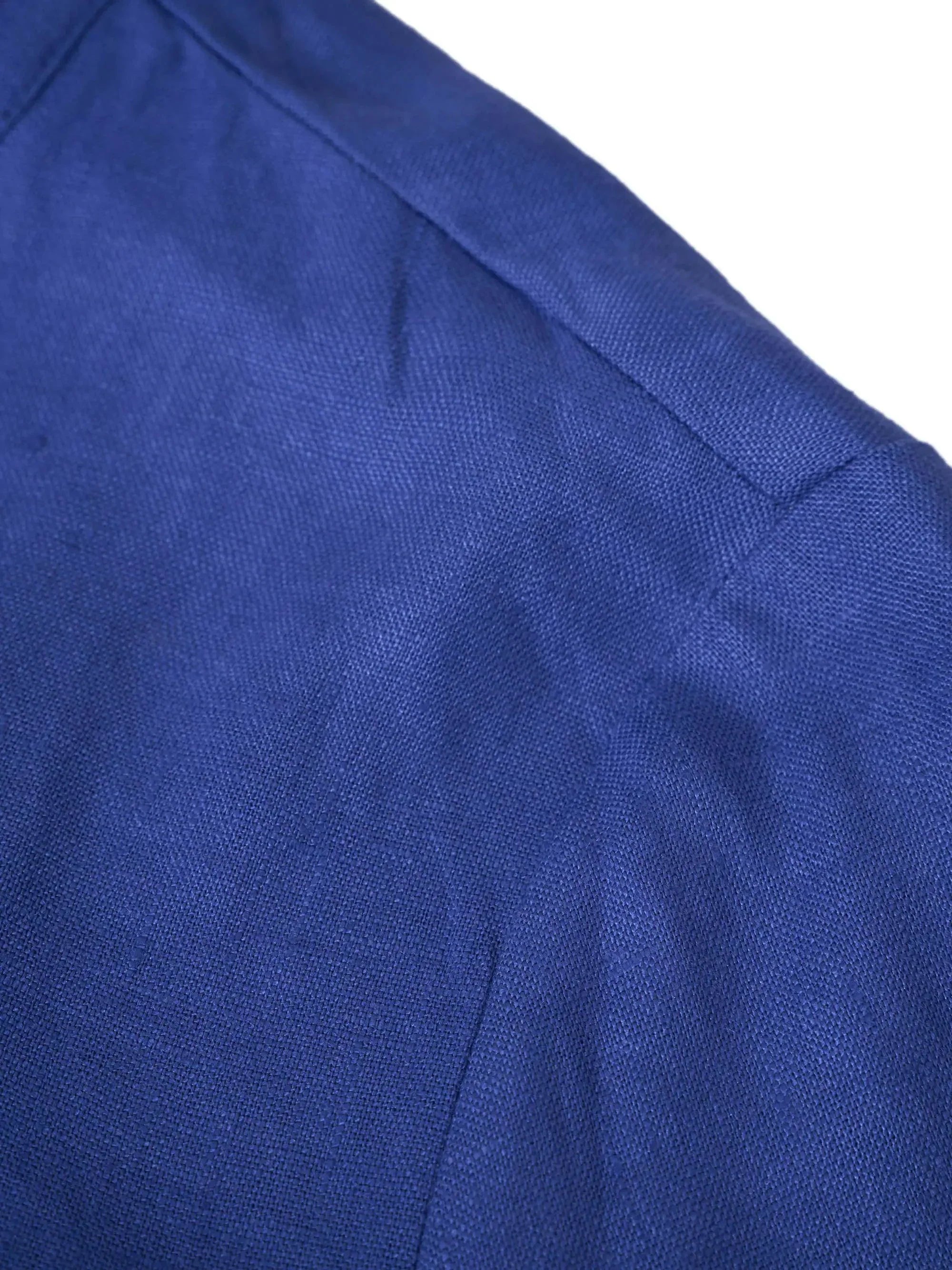 100% Linen Hand Button Fitted Jacket AMELIA - TOPS-Linen Jackets