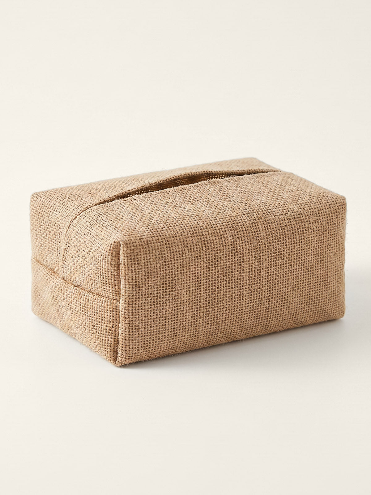 Cotton-Linen Textured Tissue Box Cover by LINTICO