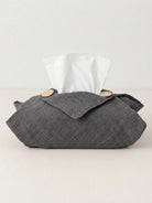 Linen Tissue Box Storage Cover by LINTICO