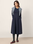 Pleated Waist Midi Dress BEATRICE by LINTICO for women
