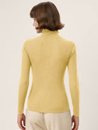 100% Extra-Fine Merino Wool Turtleneck Knit Sweater JOLENE by LINTICO for women