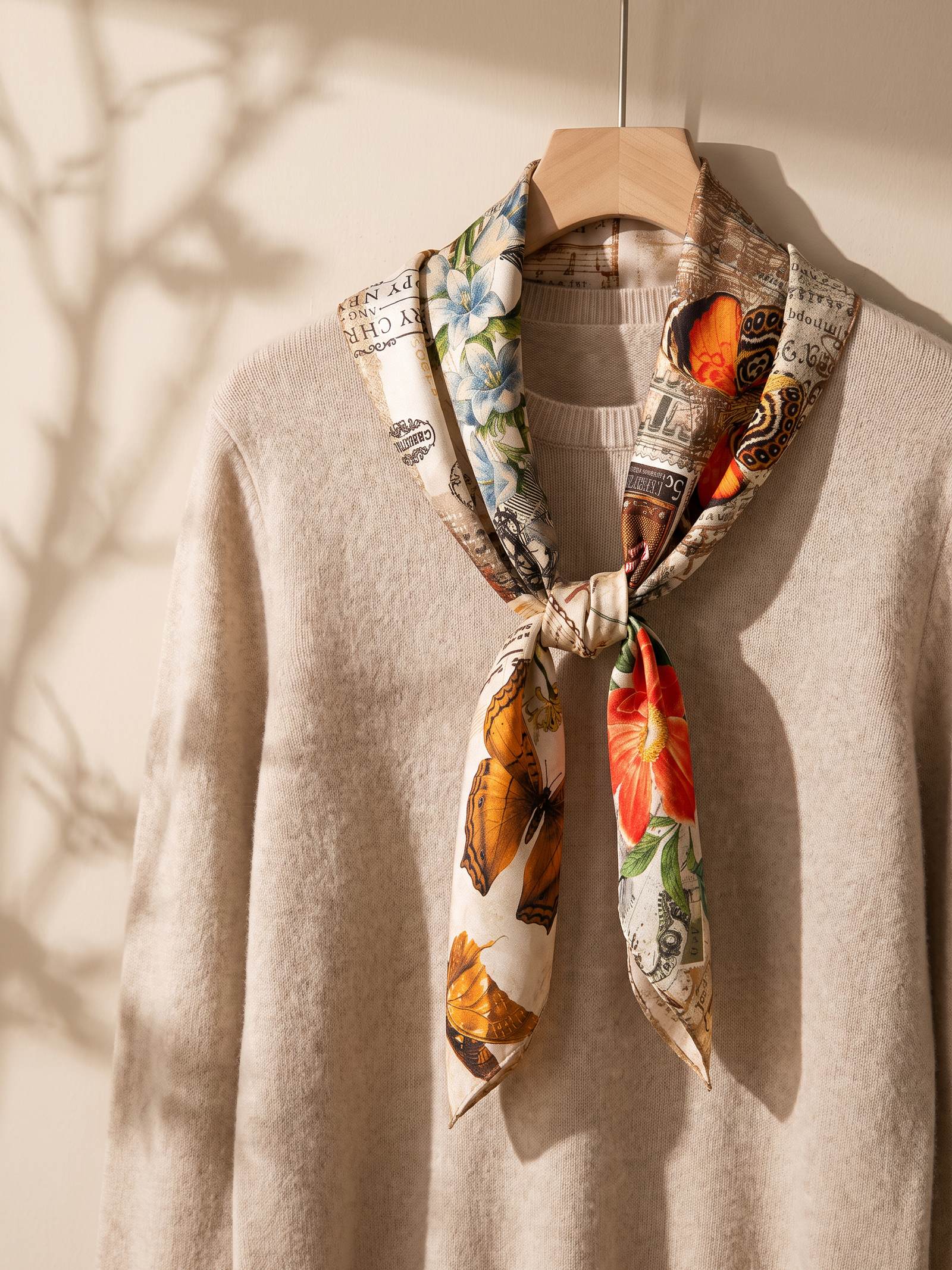 Airy Silk Cotton Everyday Scarf by LINTICO