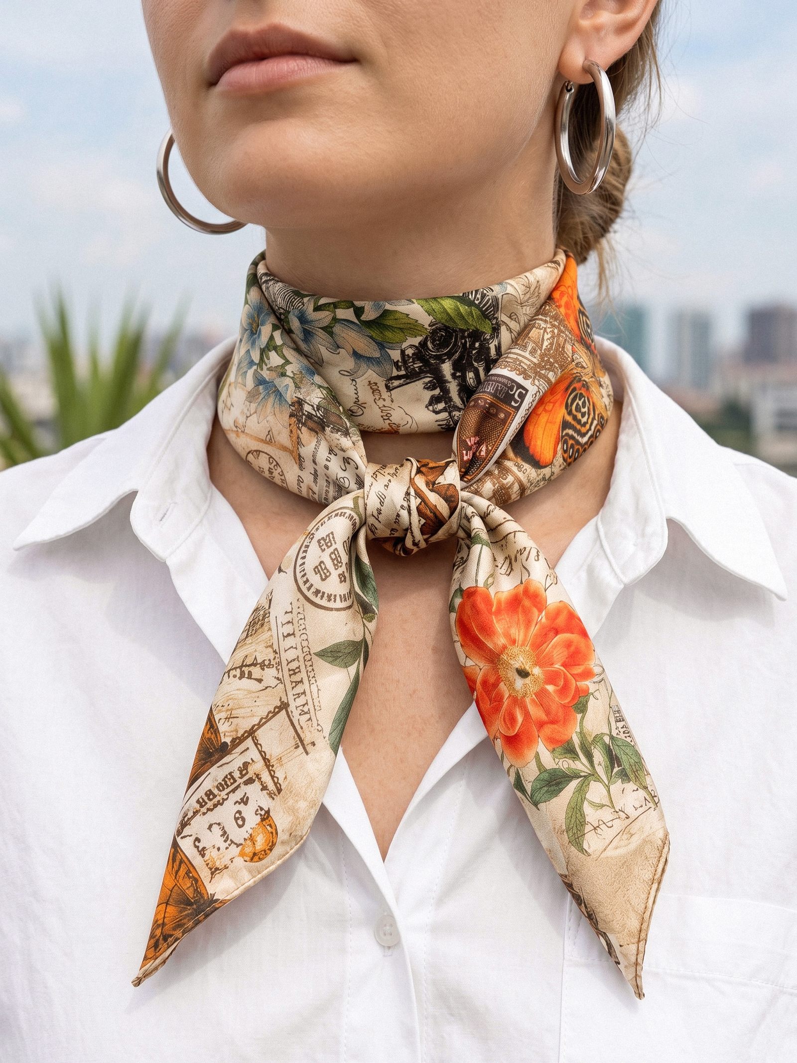 Airy Silk Cotton Everyday Scarf by LINTICO
