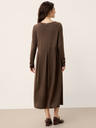 LINTICO women's wool outfit with maxi dress and midi dress