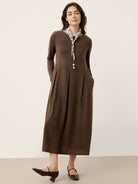 LINTICO women's wool outfit with maxi dress and midi dress